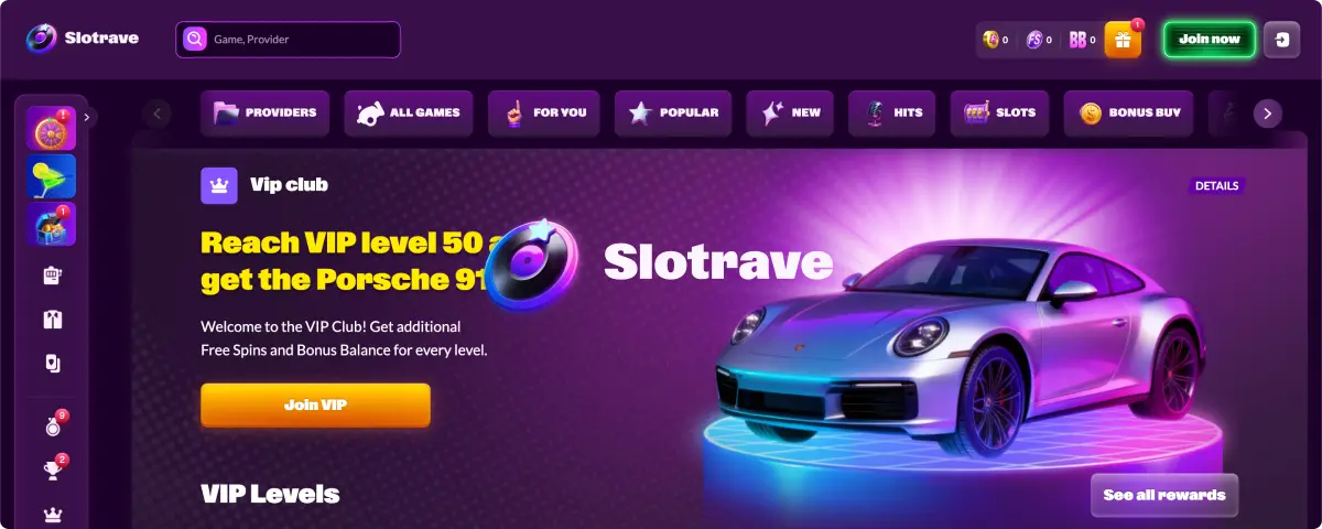 Slotrave VIP i Program Vjernosti